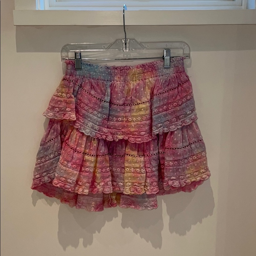 Love Shack Fancy Ruffle Mini Skirt
